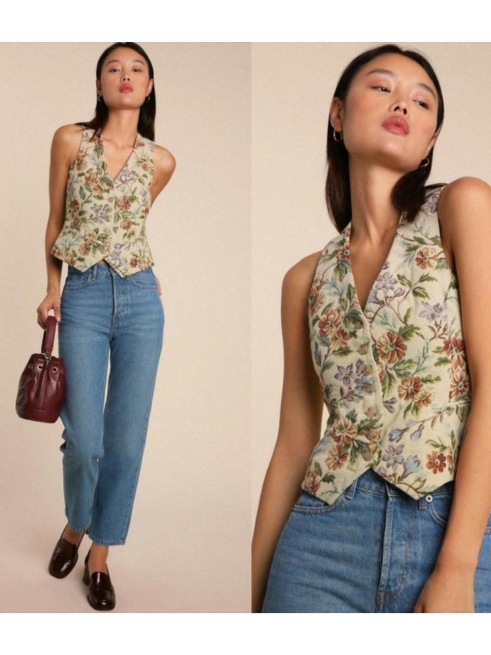 Rouje Jacob Flor Tapestry Top Vest